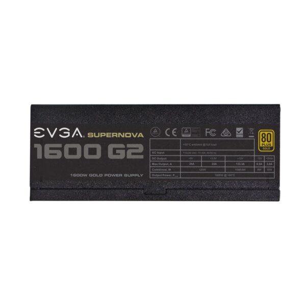 EVGA SuperNOVA 1600 G2, 80+ GOLD 1600W, Fully Modular, 10 Year Warranty, Includes FREE Power On Self Tester Power Supply 120-G2-1600-X1 (Renewed) - Image 6