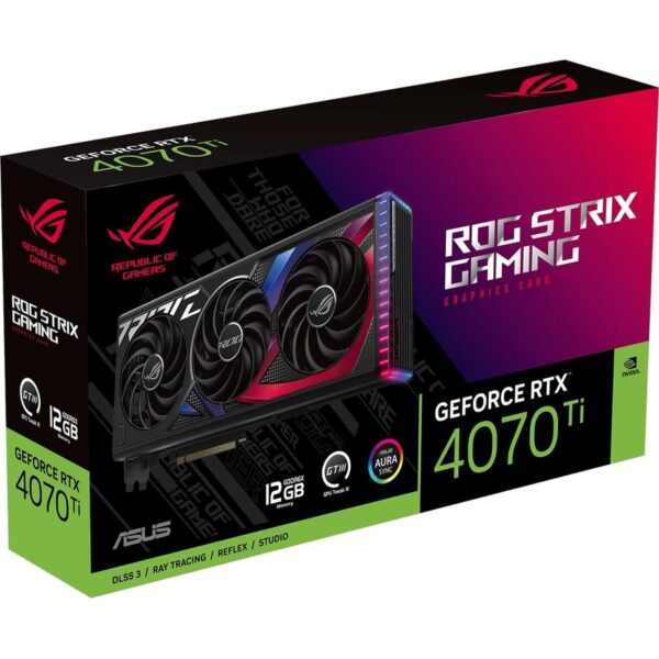 ASUS ROG Strix NVIDIA GeForce RTX™ 4070 Ti Gaming Graphics Card (PCIe 4.0, 12GB GDDR6X, HDMI 2.1a, DisplayPort 1.4a) (Renewed) - Image 2