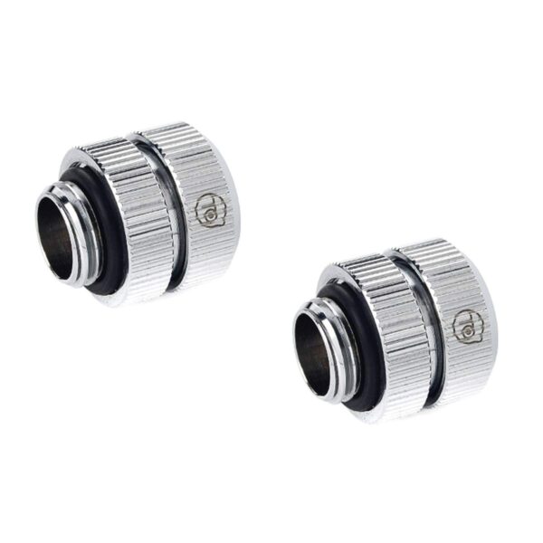 Bitspower Touchaqua G1 / 4 inch Female Adjustable Link Pipe 16-22mm (Glorius Silver) TA-GFALP1622-GS