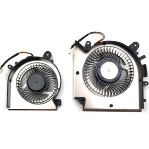 xinzhuoqi New Replacement CPU + GPU Cooling Fan for MSI Katana GF76 Pulse GL76 MS-17L1 GF66 11UC Pulse GL66 11UEK MS-1581 DC5V Series PABD08008SH-N459 PAAD06015SL-N460