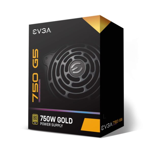 EVGA Supernova 750 G5, 80 Plus Gold 750W, Fully Modular, ECO Mode with Fdb Fan, 10 Year Warranty, Compact 150mm Size, Power Supply 220-G5-0750-X1 (Renewed) - Image 8