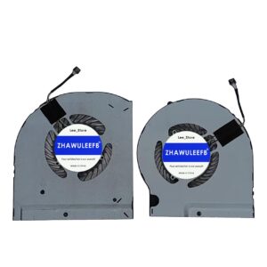 ZHAWULEEFB Replacement New CPU+GPU Cooling Fan for DELL Alienware 13 ALW13E 13 R3 R4 P81G Series 9NNY1 5H8Y5 EG50060S1-C300-S9A EG50060S1-C290-S9A DC5V Fan