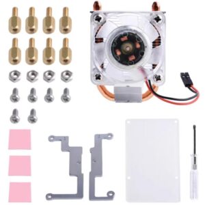 ICE Tower CPU Cooling Fan Super Heat Dissipation 7 Colours Light Bracket for 4B / 3B / 3B+ CPU Cooler