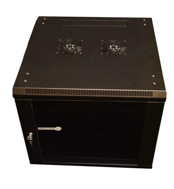 Era Farms 8-14 GPU Enclosed Mining Case 3 PSU Capacity, Steel, Black, Tower - Image 8