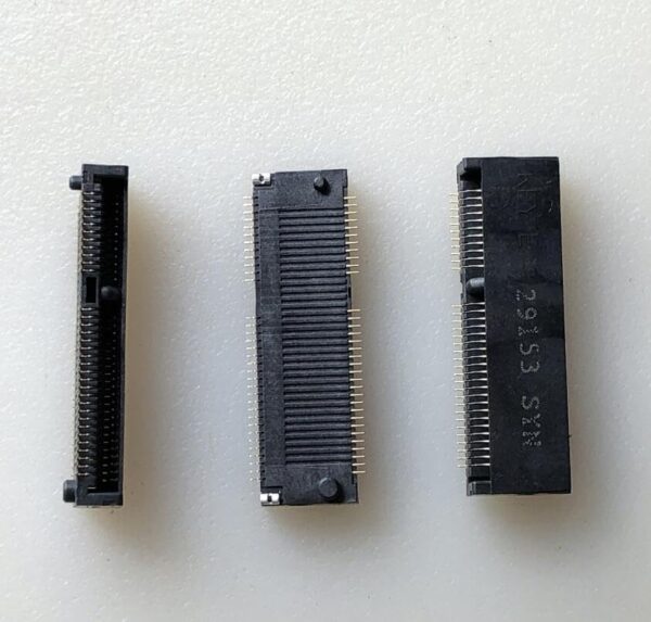 Wiring Connecting Terminals - (2PCS) ngff SSD Slot 67p h3.2mm Gold Key-e