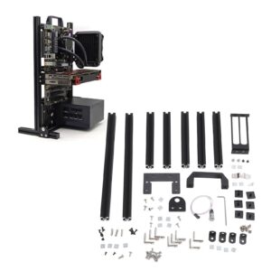 VBESTLIFE Aluminum Alloy Vertical Open Computer Motherboard Case Rack with HDD and Water Cooling Position for ITX/17x17/17x19 Motherboards, VBESTLIFEf4da3yqro7