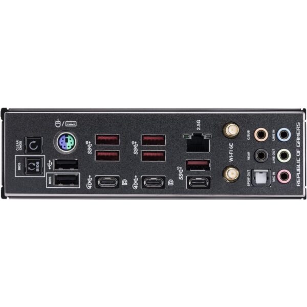 ASUS ROG Crosshair X670E Gene WiFi 6E Socket AM5(LGA 1718) Ryzen 7000 mATX Gaming Motherboard (16+2 Power Stages, PCIe® 5.0, DDR5,USB 3.2 Gen 2x2 Front-Panel, USB4® Ports, Wi-Fi 6E) (Renewed) - Image 4