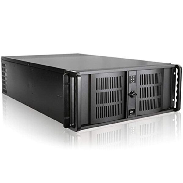 iStarUSA Rackmount D-407L-50R8A 4U High Performance Rackmount Chassis w/500W Redundant Power Supply Brown Box