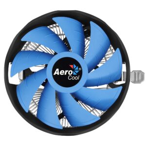 Aerocool Verkho Plus – Heatsink Gaming for Computer (Fan 120 mm, Universal Compatibility AMD E Intel, Technology PWM 4-Pin Base, Aluminium, Black