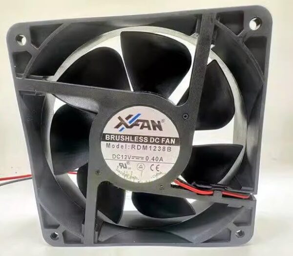 for Qideyipe RDM1238B 12V 0.40A 12CM 12038 Inverter Cooling Fan