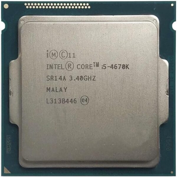 Intel Core i5 4670K Unlocked Quad Core 3.4GHZ Processor LGA1150 Haswell 6MB Cache Retail (Renewed)