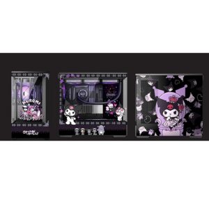 Computer Cases,Mid-Tower PC Gaming Case M-ATX/ITX - Front I/O USB 3.0 /Type-C Port - 270 ° Panoramic View Tempered Glass Panel - Can Be Customized Privately