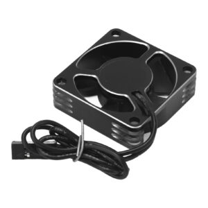 RC Engine Cooling Fan, 15000rpm Lightweight Aluminum Alloy Stable Performance Plastic RC Car Cooling Fan for Replacement (Silver)