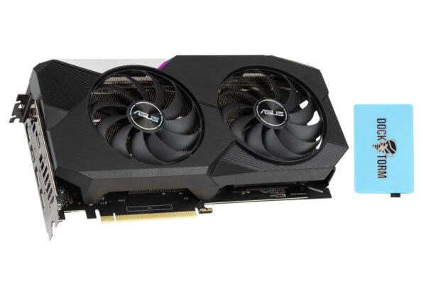 ASUS Dual NVIDIA GeForce RTX 3070 V2 OC Edition Gaming Graphics Card (PCIe 4.0, 8GB GDDR6, LHR, HDMI 2.1, DisplayPort 1.4a, Axial-tech Fan Design, Dual BIOS, Protective Backplate) with hub (Renewed)