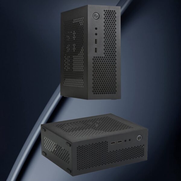 Soaying A09 HTPC Computer Case Mini ITX Gaming PC Chassis Desktop Chassis USB2.0 Computer Case Home Computer Case Black - Image 7