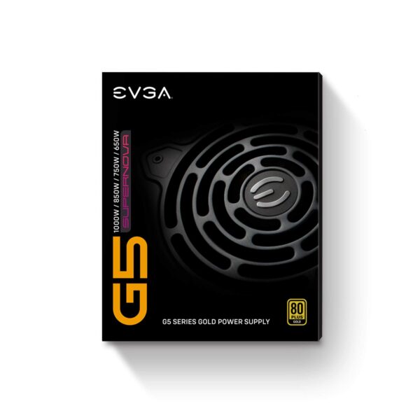 EVGA Supernova 750 G5, 80 Plus Gold 750W, Fully Modular, ECO Mode with Fdb Fan, 10 Year Warranty, Compact 150mm Size, Power Supply 220-G5-0750-X1 (Renewed) - Image 2