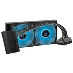 ARCTIC Liquid Freezer II 280 RGB (incl. Controller) – Multi-Compatible All-in-one CPU AIO Water Cooler with RGB, efficient PWM-Controlled Pump, Fan Speed: 200-1900 RPM, LGA1700 Compatible – Black