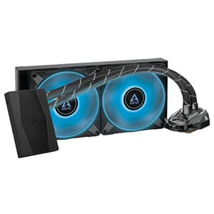 ARCTIC Liquid Freezer II 280 RGB (incl. Controller) - Multi-Compatible All-in-one CPU AIO Water Cooler with RGB, efficient PWM-Controlled Pump, Fan Speed: 200-1900 RPM, LGA1700 Compatible - Black