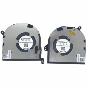 QUETTERLEE Replacement New Laptop CPU+GPU Cooling Fan for Dell XPS 2020 Year 15 9500 9510 Precision 5550 Series 009RK6 0DJH35 EG50050S1-CG30-S9A EG50050S1-CG00-S9A DC5V Fan