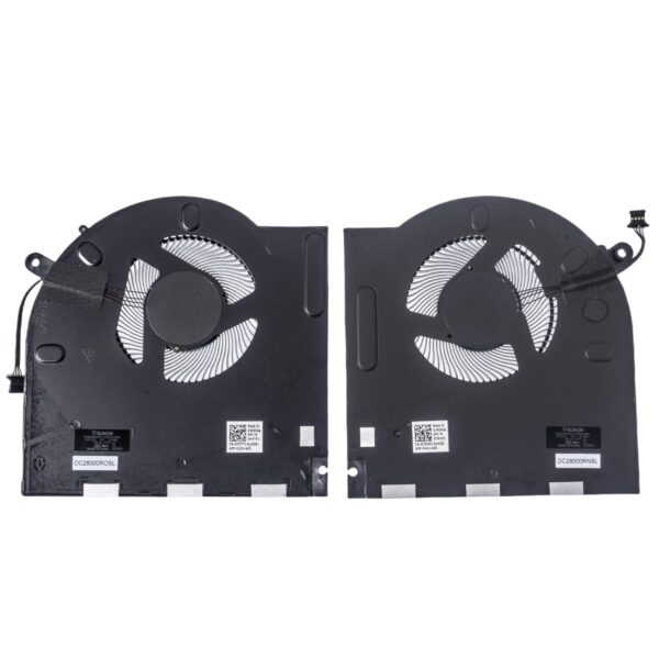 QRFAX Replacement CPU+GPU Cooling Fan for Dell Alienware M17 R3 R4 0CNV63 0H5TYJ DC28000ROSL EG50061S1-1C010-S9A K13087 DC28000RNSL EG50061S1-C060-S9A K13089 DFS240012BK0T DFSCK324162A2K 12V