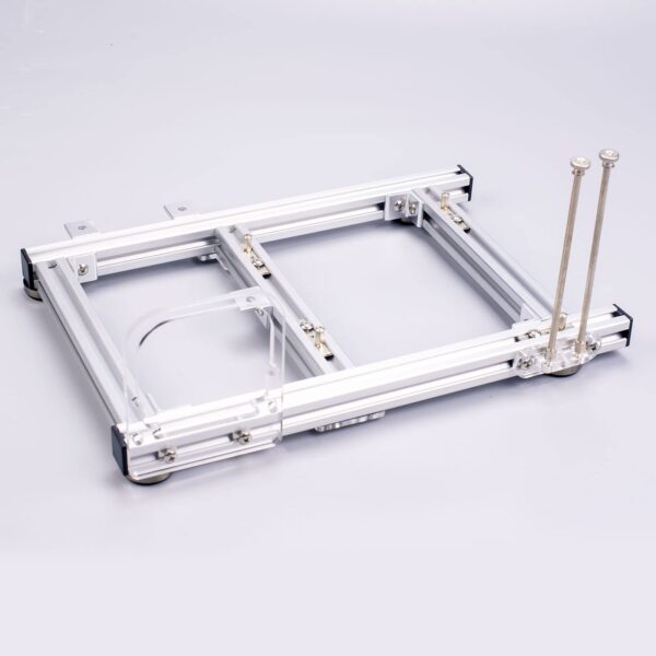 Cfor OMPuter Open Case Bracket Mining Rig Frame Aluminum Alloy Itx Cfor OMPuter Open Case Bracket Good Heat Dissipation Split Hardware Structure Aluminum Alloy DIY Bare Frame for (Silver) - Image 4