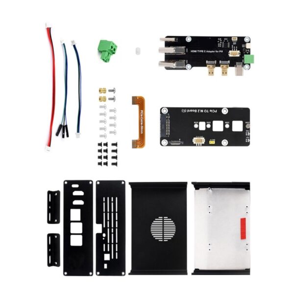 YUGSHNKFC Aluminum Enclosure Case for Development Board with PCIE Ethernet USB3.2 Expansion Board for Optional Large Space