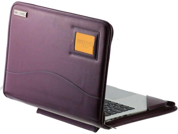 Broonel - Contour Series - Purple Heavy Duty Leather Protective Case - Compatible with Lenovo Yoga Duet 7i 2-in-1 13 Tablet - Image 2