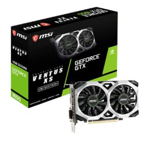 MSI Gaming GeForce GTX 1650 128-Bit HDMI/DP/DVI 4GB GDRR6 HDCP Support DirectX 12 VR Ready OC Graphics Card (GTX 1650 D6 Ventus XS OC) (Renewed)