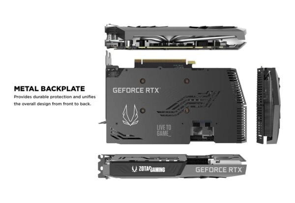 ZOTAC Gaming GeForce RTX 3070 Twin Edge OC 8GB GDDR6 256-bit 14 Gbps PCIE 4.0 Gaming Graphics Card, IceStorm 2.0 Advanced Cooling, White LED Logo Lighting, ZT-A30700H-10P (Renewed) - Image 6
