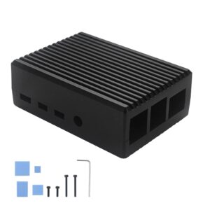Aluminum Alloy Case Enclosure For 4 4B Model Passive Cooling Metal Shell- Box Heat Dissipation For 4B