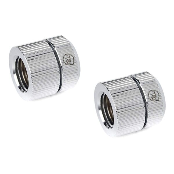 Bitspower Touchaqua Female G1/4" to Female Adjustable Link Pipe 16-22MM, Glorious Silver