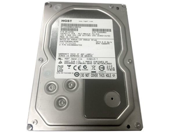 HITACHI Ultrastar 7K3000 HUA723030ALA640 3TB 7200 RPM 64MB Cache SATA III 6.0Gb/s 3.5in Enterprise Hard Drive (Renewed) - Image 2