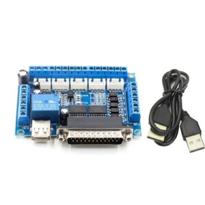NATEFEMIN Engraving Machine 5 axis CNC Breakout Board Interface Adapter for Stepper Motor Driver for MACH3