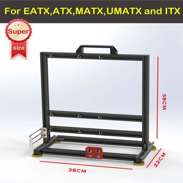 NOYORO Pc Test Bench DIY Bare Frame ATX Support 120 240 360 Open Air Computer Case Eatx ATX Itx Umatx Matx Motherboard Case Aluminium Bracket - Image 7