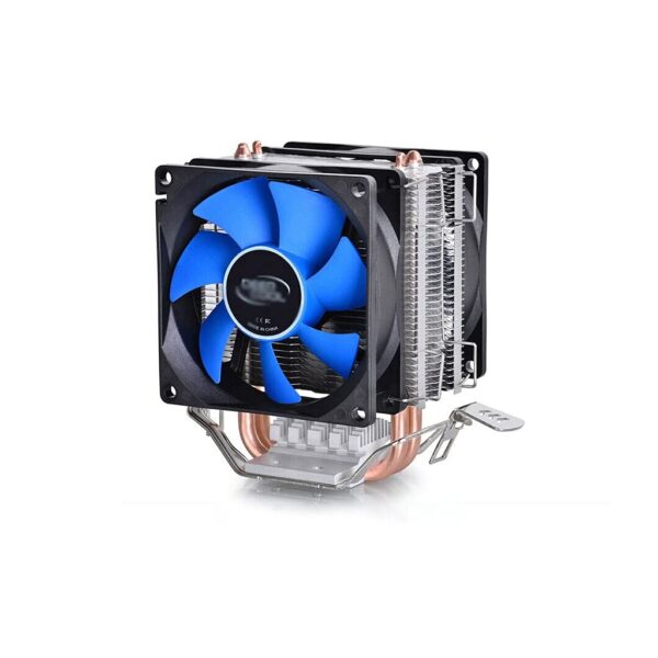 YIAAN CPU Cooler Fan CPU Cooler with 2 Direct Contact Heatpipes 80mm Fan up to 95 W Cooling Power CPU Air Cooler Pre-Applied Thermal Compound Water Cooling Systems (Model : Single Fan)