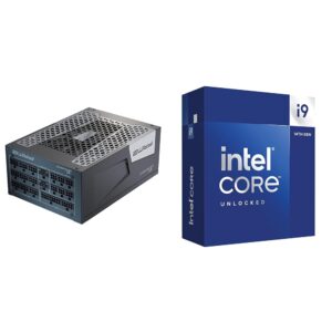 Seasonic Prime ATX 3.0 TX-1600, 1600W 80+ Titanium, Full Modular, Fan Control in Fanless & Intel® CoreTM i9-14900K New Gaming Desktop Processor 24 (8 P-cores + 16 E-cores)