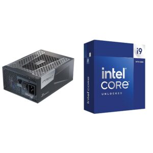 Seasonic Prime TX-1300, 1300W 80+ Titanium, Full Modular, Fan Control in Fanless, Silent & Intel® CoreTM i9-14900K New Gaming Desktop Processor 24 (8 P-cores + 16 E-cores)