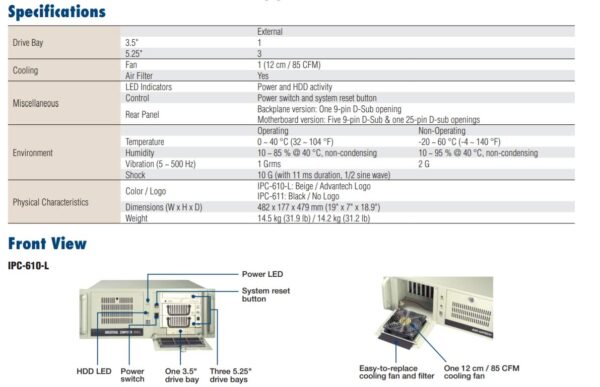 (DMC Taiwan) 4U 15-Slot Rackmount Chassis with Front-Accessible Fan - Image 5