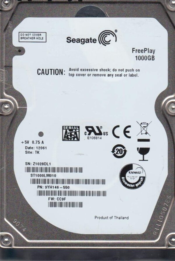 1TB Seagate FreePlay ST1000LM010 SATA 2.5 Notebook Hard Drive (Renewed) - Image 3