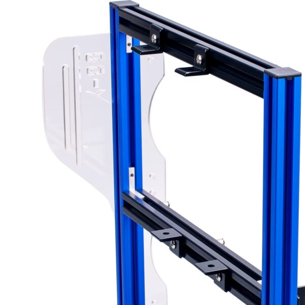 Computer Open Case Bracket, Excellent Open Computer Case Heat Dissipation Vertical Aluminum DIY Frame Supports ATX MATX ITX Motherboard(Blue) - Image 8