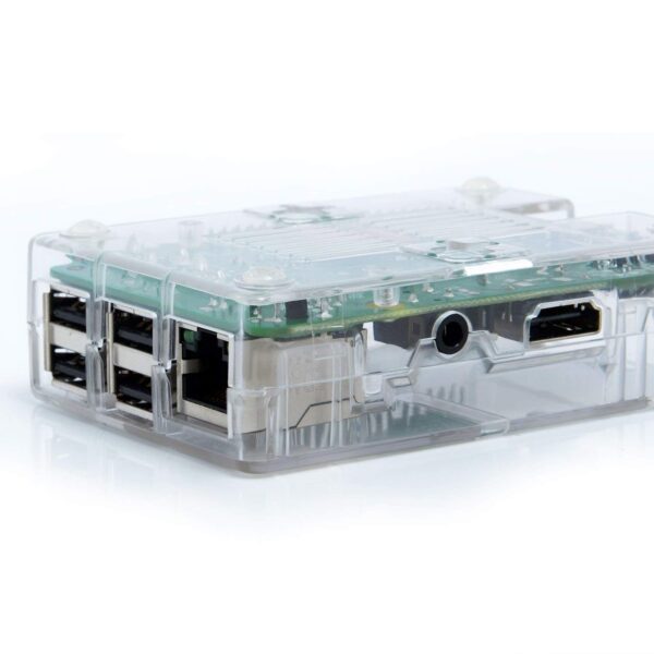 REES52 Raspberry Pi 3 Case, Raspberry Pi 3 Model B Case PC Protective Case with 2X Heatsinks for Raspberry Pi 3 Model B, Pi 2 Model B & Pi Model B+ (Clear) - Image 4