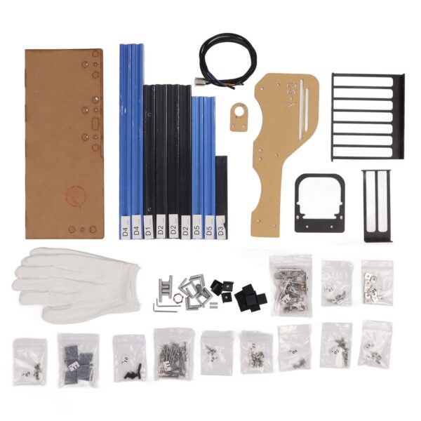 Computer Open Case Bracket, Excellent Open Computer Case Heat Dissipation Vertical Aluminum DIY Frame Supports ATX MATX ITX Motherboard(Blue) - Image 2