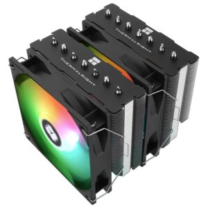 Thermalrlght Phantom Spirit 120 SE ARGB CPU Air Cooler,7 Heat Pipes CPU Cooler,Dual 120mm TL-C12B-S V2 PWM Fan,AGHP 4.0 Technology,S-FDB Bearing,for AMD AM4 AM5/Intel 1700/1150/1151/1200/1851