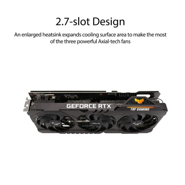 ASUS TUF Gaming NVIDIA GeForce RTX 3070 OC Edition Graphics Card- PCIe 4.0, 8GB GDDR6, HDMI 2.1 , DisplayPort 1.4a, Dual Ball Fan Bearings (Renewed) - Image 3