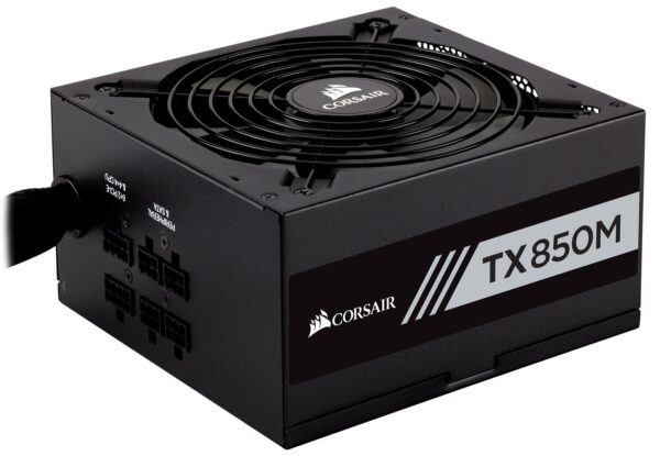 CORSAIR TXM Series, TX850M, 850 Watt, Semi Modular Power Supply, 80+ Gold (Renewed)