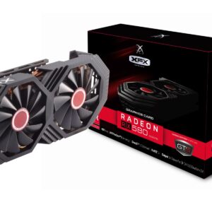XFX Radeon RX 580 GTS XXX Edition 1386MHz OC+, 8GB GDDR5, VR Ready, Dual BIOS, 3xDP HDMI DVI, AMD Graphics Card (RX-580P8DFD6) (Renewed)