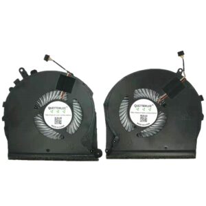 QUETTERLEE Replacement New Laptop CPU+GPU Cooling Fan for HP Gaming Pavilion 17-CD 17-CD0010TX 17-CD0022TX 077NF 17-CD0026 TPN-C142 Series L56873-001 ND85C15-18K15 ND85C14-18K14 9116FPR 0X07SBR Fan