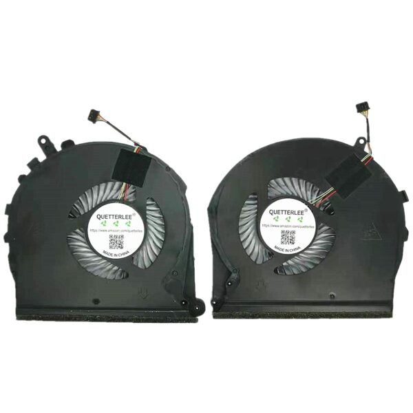 QUETTERLEE Replacement New Laptop CPU+GPU Cooling Fan for HP Gaming Pavilion 17-CD 17-CD0010TX 17-CD0022TX 077NF 17-CD0026 TPN-C142 Series L56873-001 ND85C15-18K15 ND85C14-18K14 9116FPR 0X07SBR Fan