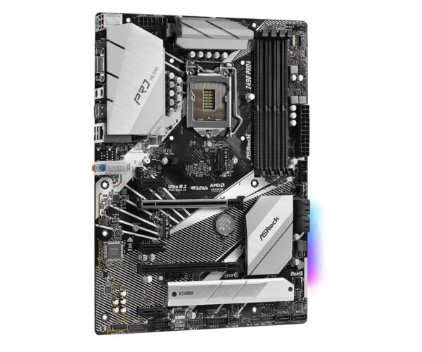 ASRock Z490 PRO4 Supports 10 th Gen Intel® Core™ processors (Socket 1200) motherboard (Renewed) - Image 3