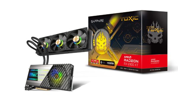 Sapphire 11308-06-20G Toxic AMD Radeon RX 6900 XT Limited Edition PCIe 4.0 Gaming Graphics Card with 16GB GDDR6 (Renewed)